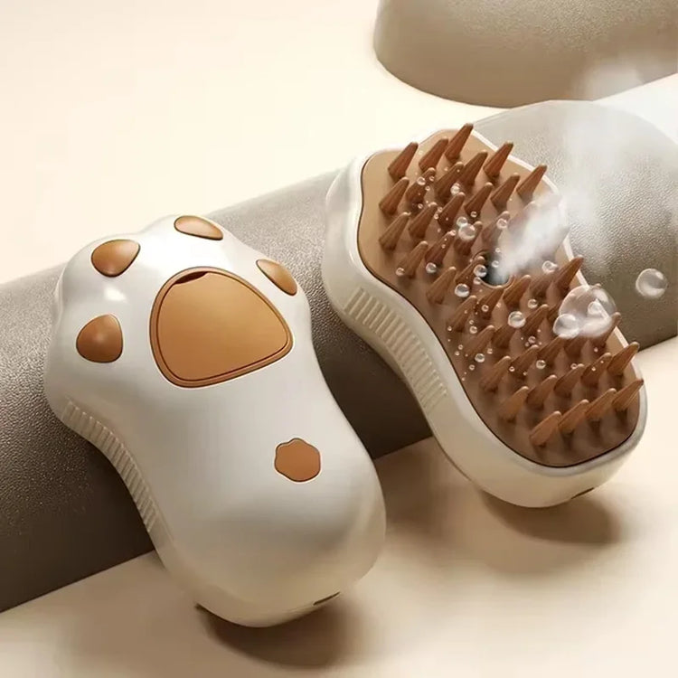 3-in-1 Electric Pet Grooming Brush with Steam and Spray for Cats and Dogs - Hair Removal and Massage Comb