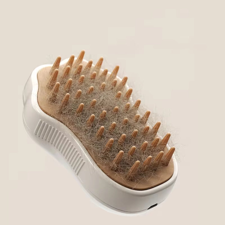 3-in-1 Electric Pet Grooming Brush with Steam and Spray for Cats and Dogs - Hair Removal and Massage Comb