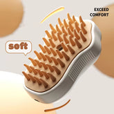 3-in-1 Electric Pet Grooming Brush with Steam and Spray for Cats and Dogs - Hair Removal and Massage Comb