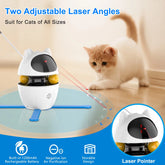 Automatic 3-in-1 Interactive Indoor Cat Toy with Laser and Feather Features