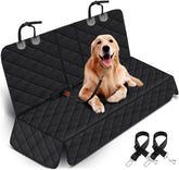 Dog Car Seat Cover - Waterproof and Durable Back Seat Protector for Pets- Black