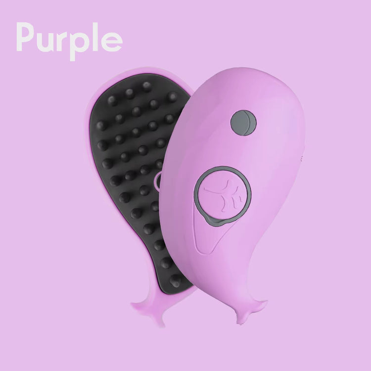 3-in-1 Electric Pet Grooming Brush with Steam and Spray for Cats and Dogs - Hair Removal and Massage Comb